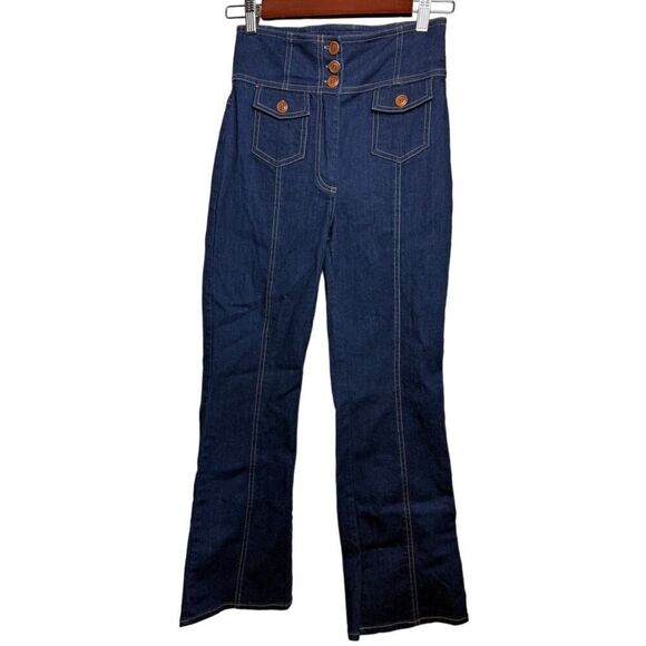 Ulla Johnson High Waisted Baby Bell Jeans Sz. 2 - Picture 1 of 7